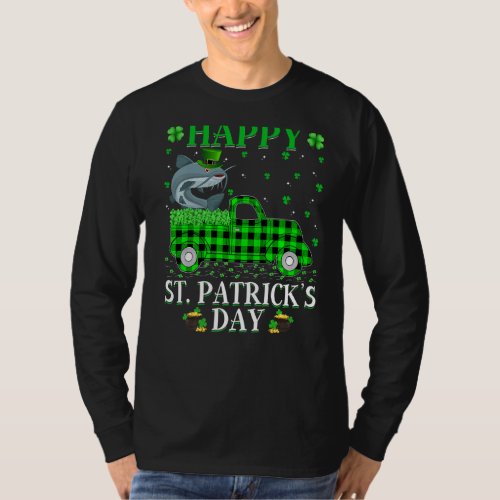 Funny Buffalo Plaid Green Truck Catfish St Patrick T_Shirt