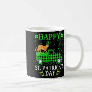 Funny Buffalo Plaid Green Truck Cougar St Patrick  Coffee Mug