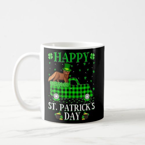 Funny Buffalo Plaid Green Truck Mink St Patricks Coffee Mug