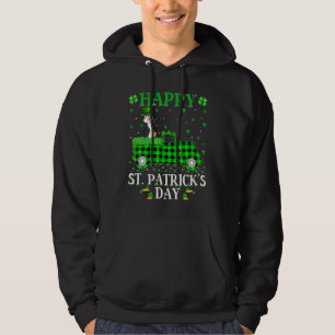Funny Buffalo Plaid Green Truck Penguin Bird St Pa Hoodie