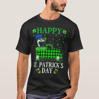 Funny Buffalo Plaid Green Truck Sailfish St Patric T-Shirt