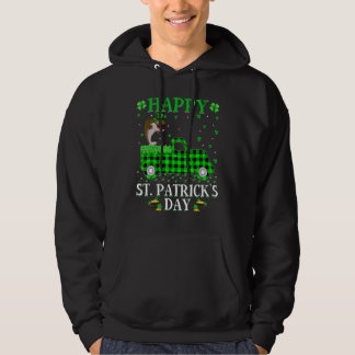 Funny Buffalo Plaid Green Truck Salmon Fish St Pat Hoodie