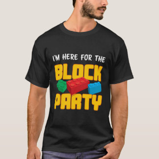 Funny Building Blocks Block Party Kids Men Women T-Shirt