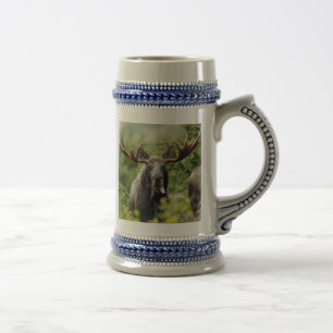 Funny Bull Moose Beer Stein