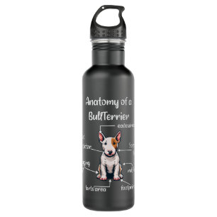 Funny Bull Terrier Dog Stainless Steel Water Bottle