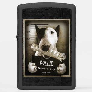 Funny Bull Terrier photo Zippo lighter