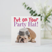 Funny Bulldog Birthday Invitation - SRF (Standing Front)