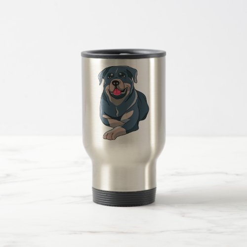 Funny Bulldog Dog Owner Travel Mug