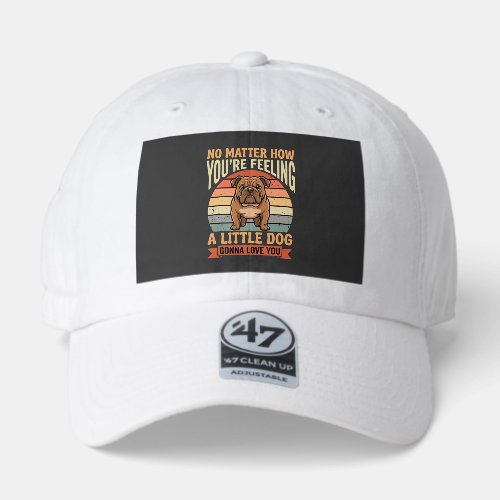 Funny Bulldog Love Quote Retro Dog 47 Brand Hat