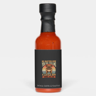 Funny Bulldog Love Quote Retro Dog Hot Sauces