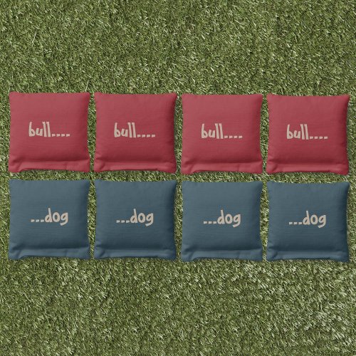 Funny Bulldog Quote Lawn Backyard Game  Cornhole Bags
