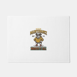 Funny Bulldog Quote Vintage Engraving T-Shirt Desi Doormat