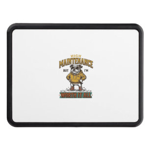 Funny Bulldog Quote Vintage Engraving T-Shirt Desi Hitch Cover