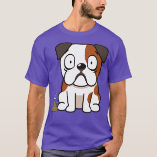 Funny Bulldog Smells Poo Poo T-Shirt