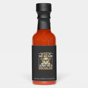 Funny Bulldog Socialize Dog Hot Sauces