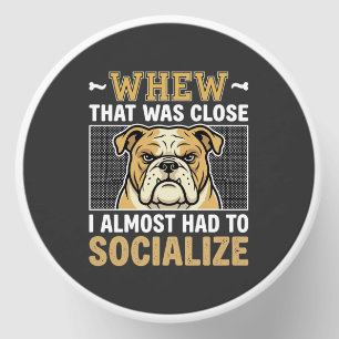 Funny Bulldog Socialize Dog Mini Candle Favors