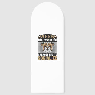 Funny Bulldog Socialize Vintage Vector Shirt Desig Bookmarks