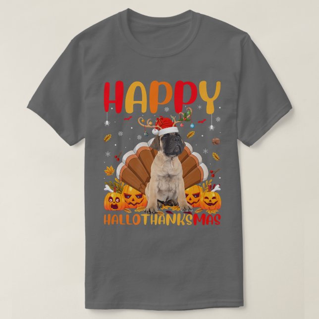 Funny Bullmastiff Dog Lover Happy Bullmastiff Hell T-Shirt (Design Front)