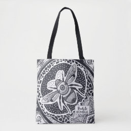 Funny Bumble Bee Ready to Bumble Tote Bag