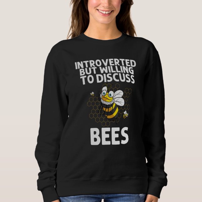 Funny Bumblebee Art For Men Women Beekeeper Honeyb Sweatshirt (Front)