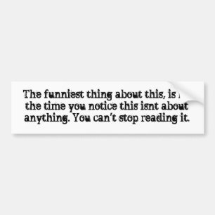 Funny Bumper Sticker