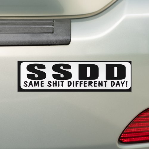 Funny  bumper sticker