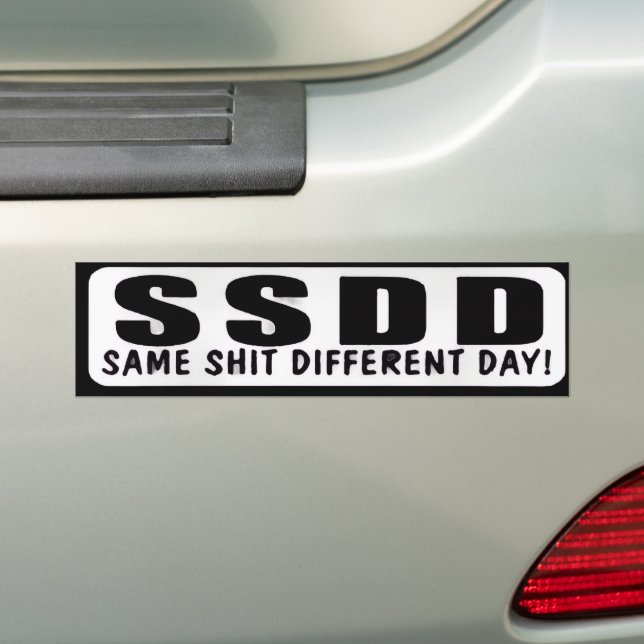 Funny  bumper sticker (On Car)