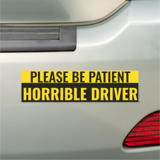 Funny Bumper Sticker Car Magnet