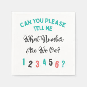 Funny Bunco Party What Number Are We On? Napkins