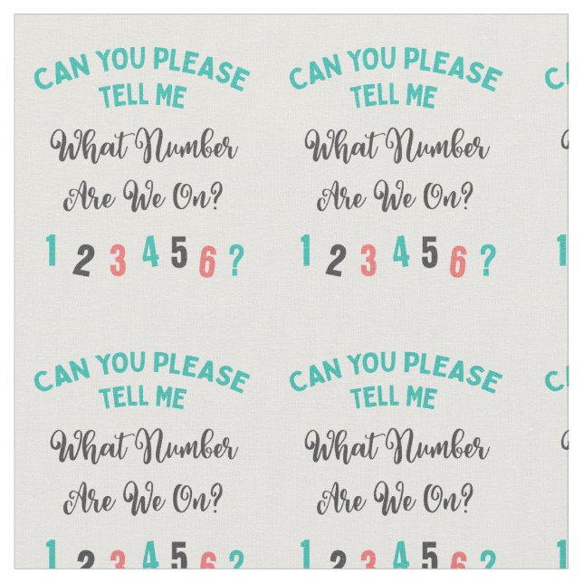 Funny Bunco Player Novelty Pattern Pink,Gray,Blue Fabric (Close Up)