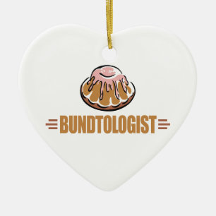 Funny Bundt Cake Ceramic Ornament
