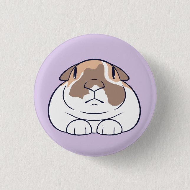 Funny Bunny Badge Button (Front)