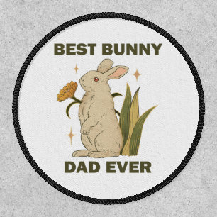 Funny Bunny, Best Bunny Dad Ever, Bunny Lover Patch