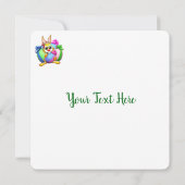 Funny Bunny biting an Easter Egg (Back)
