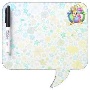 Funny Bunny biting an Easter Egg Dry Erase Board