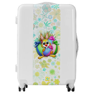 Funny Bunny biting an Easter Egg Luggage