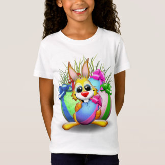Funny Bunny biting an Easter Egg T-Shirt