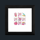 Funny Bunny Coquette Bow Rabbit Teacher Easter Ret Gift Box<br><div class="desc">Funny Bunny Coquette Bow Rabbit Teacher Easter Retro Trendy T-Shirt</div>