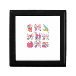 Funny Bunny Coquette Bow Rabbit Teacher Easter Ret Gift Box