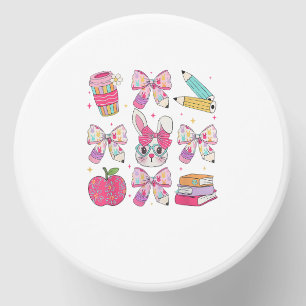 Funny Bunny Coquette Bow Rabbit Teacher Easter Ret Mini Candle Favors