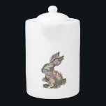 Funny Bunny Crochet Patchwork Camo Rabbit Happy Ea Teapot<br><div class="desc">Funny Bunny Crochet Patchwork Camo Rabbit Happy Easter Day T-Shirt</div>