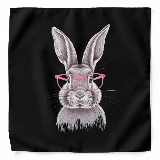 Funny Bunny Cute Family Gifts Easter  Bandana (Front)