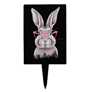 Funny Bunny Cute Family Gifts Easter  Cake Topper