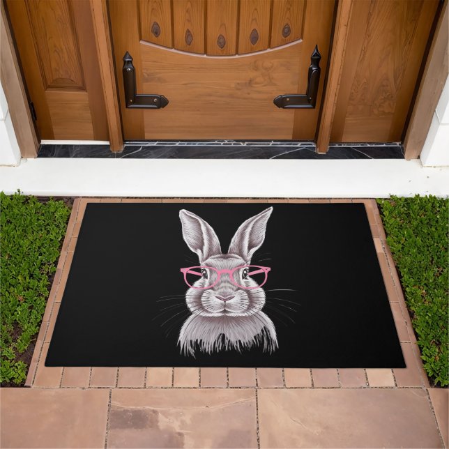 Funny Bunny Cute Family Gifts Easter  Doormat (Outdoor)
