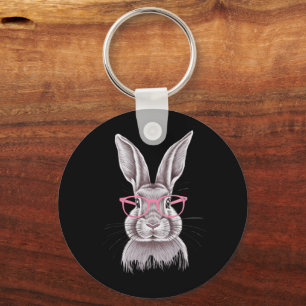 Funny Bunny Cute Family Gifts Easter Keychain
