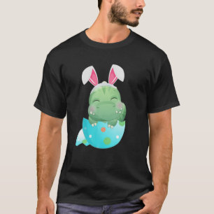 Funny Bunny Ears Egg Easter Day Dinosaur Dino T Re T-Shirt