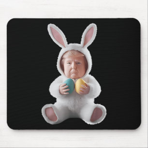 Funny Bunny Easter Trump Meme Happy Easter Day Mouse Pad