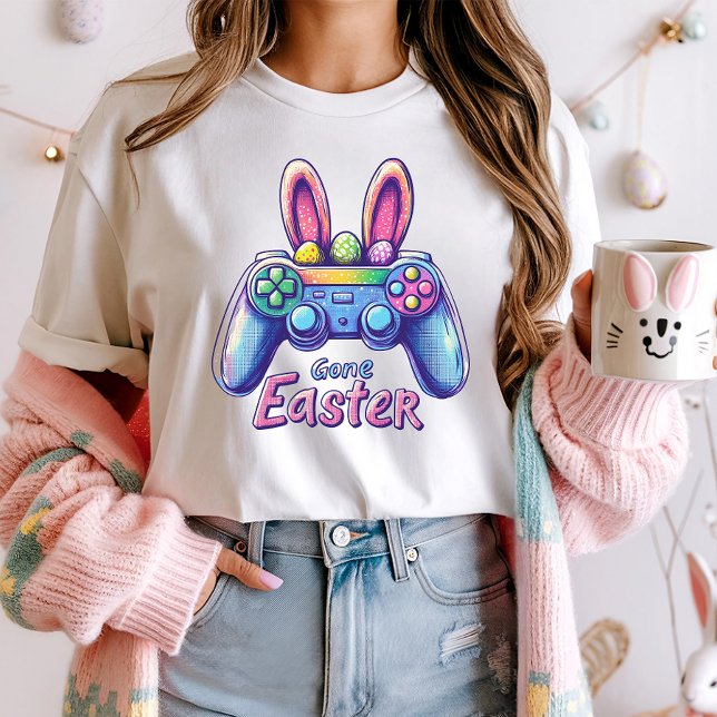 Funny  Bunny  Gamer Controller  Easter  T-Shirt (Creator Uploaded)