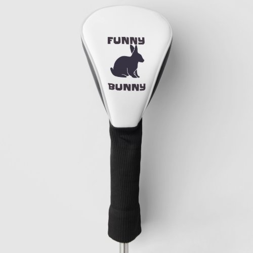 Funny bunny golf head cover