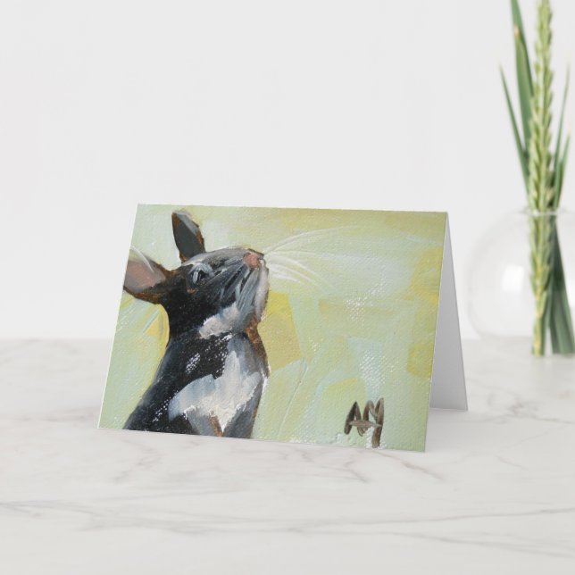 funny bunny greeting card (Front)